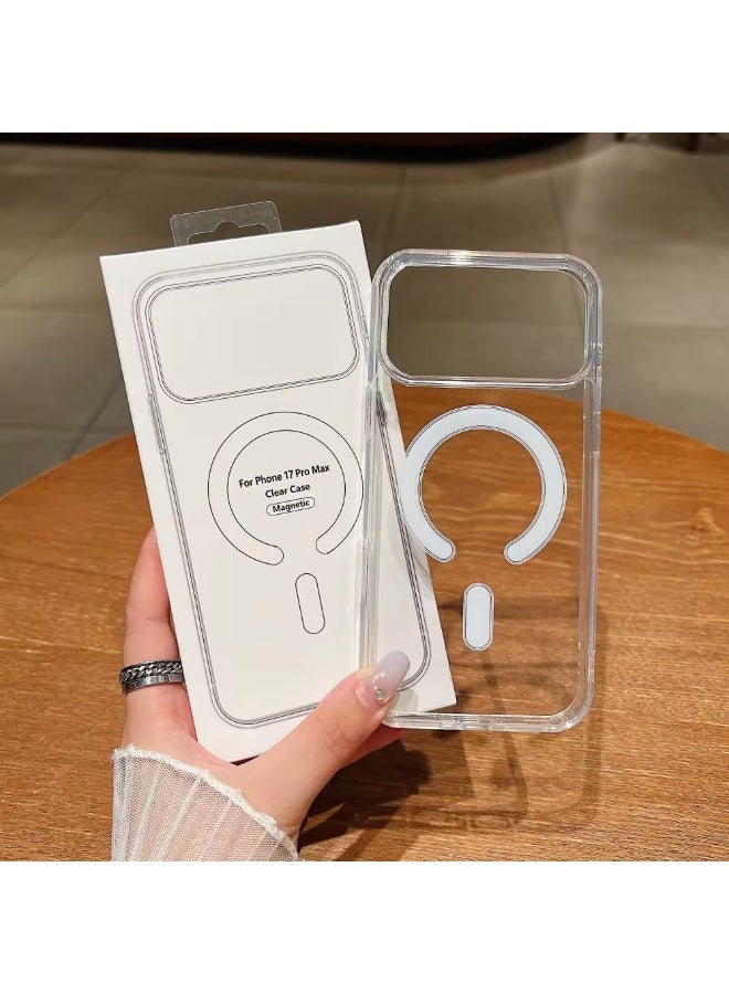 جون بولز غطاء حماية شفاف مقاوم للصدمات ومضاد للاصفرار لهاتف iPhone 17 Pro Max، مزود بتقنية MagSafe، وحافظة سيليكون ناعمة لحماية الهاتف من السقوط. - Image 2